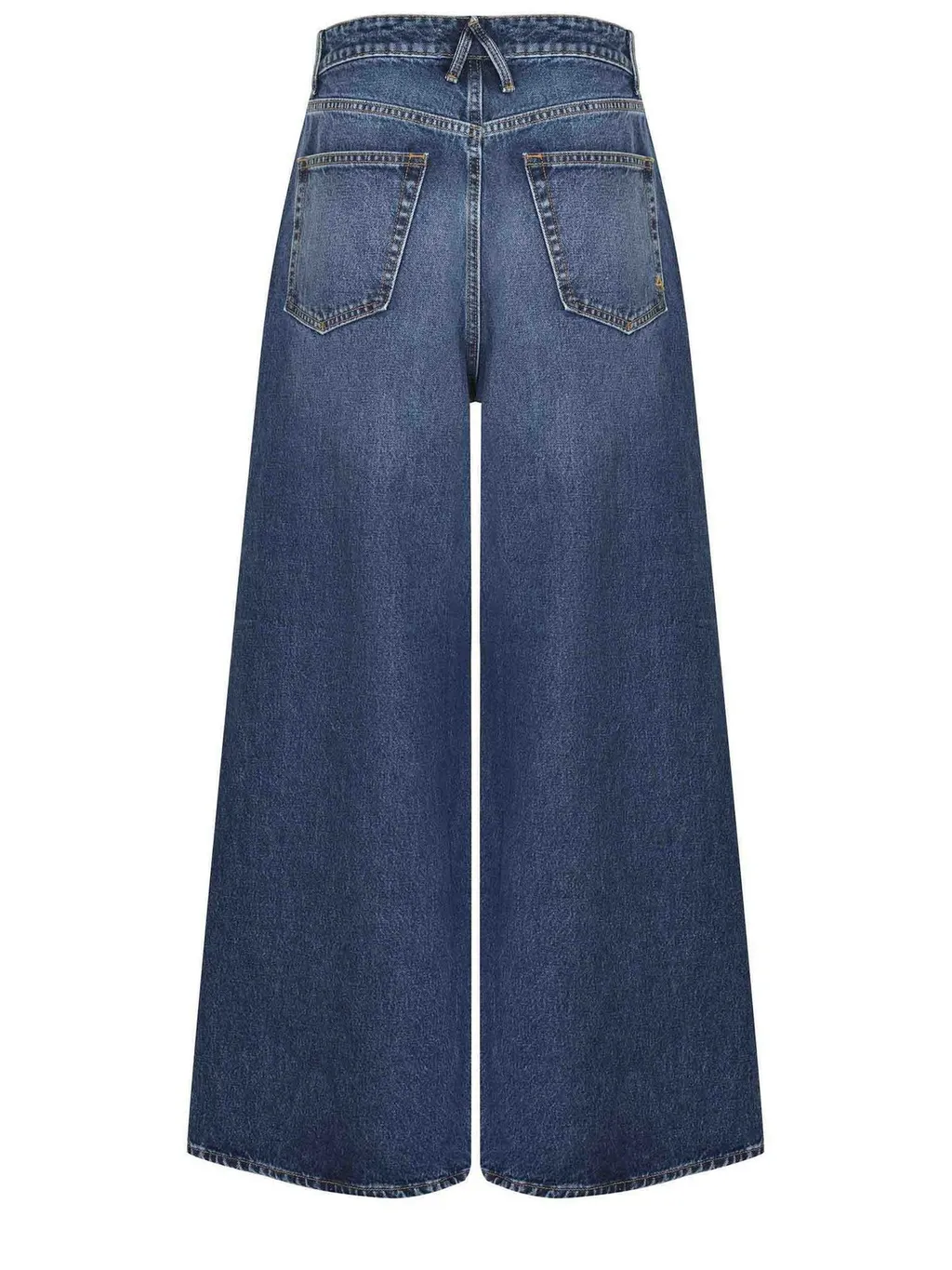 Wide-Leg Tie-Detail Jeans