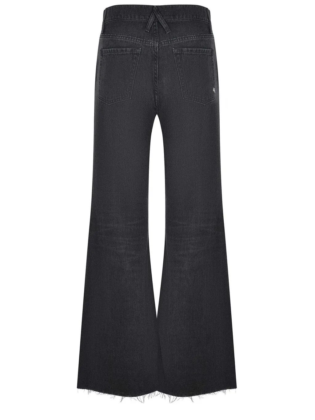 Frayed Hem Flare Jeans