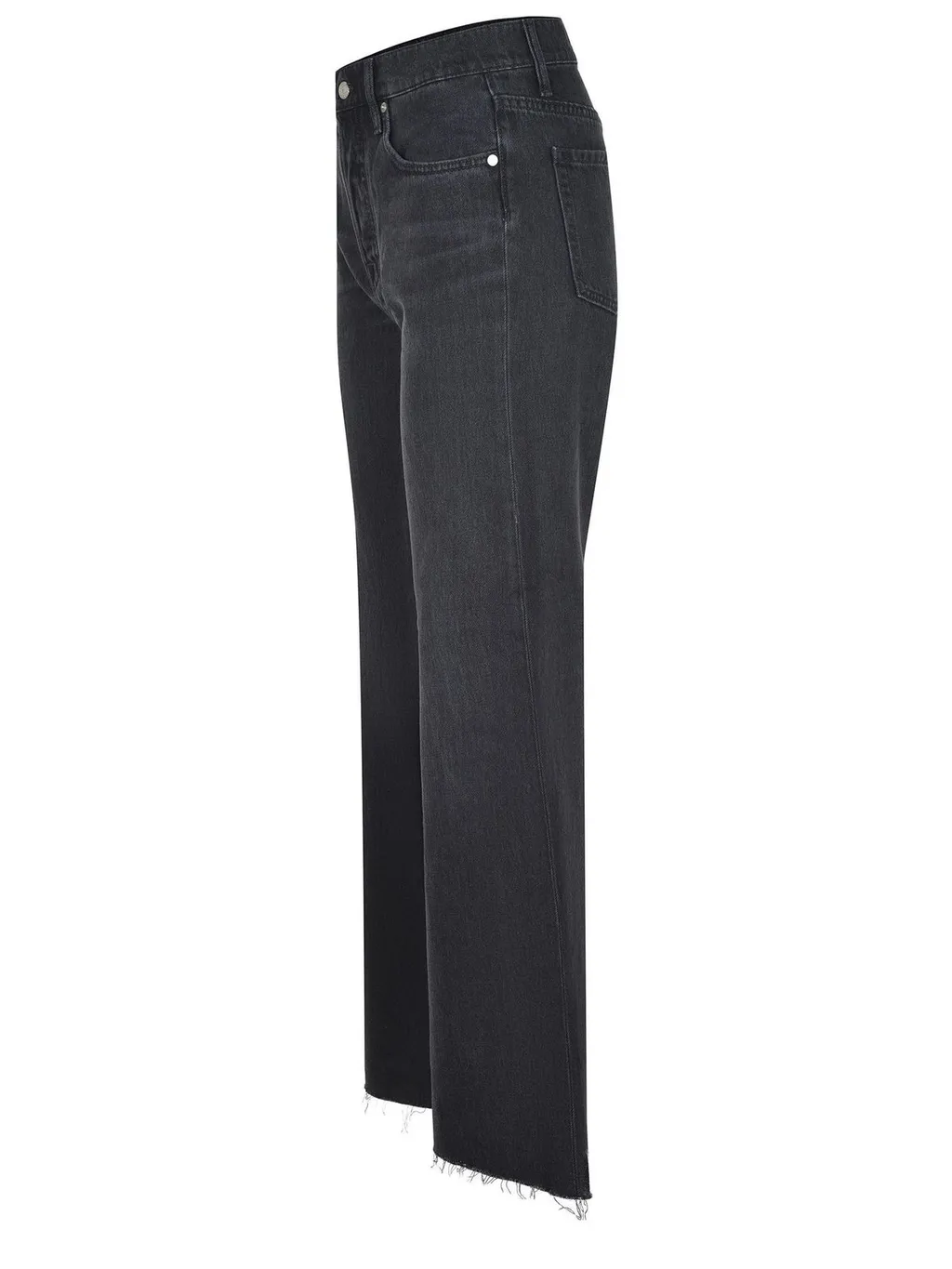 Frayed Hem Flare Jeans