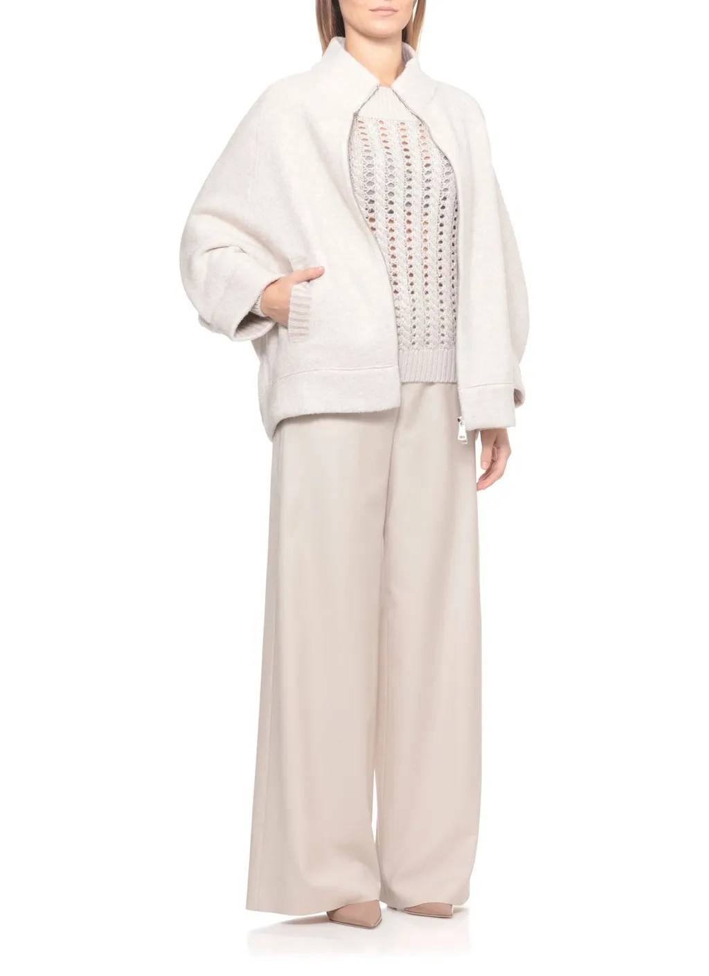 Perforated Knit Sweater