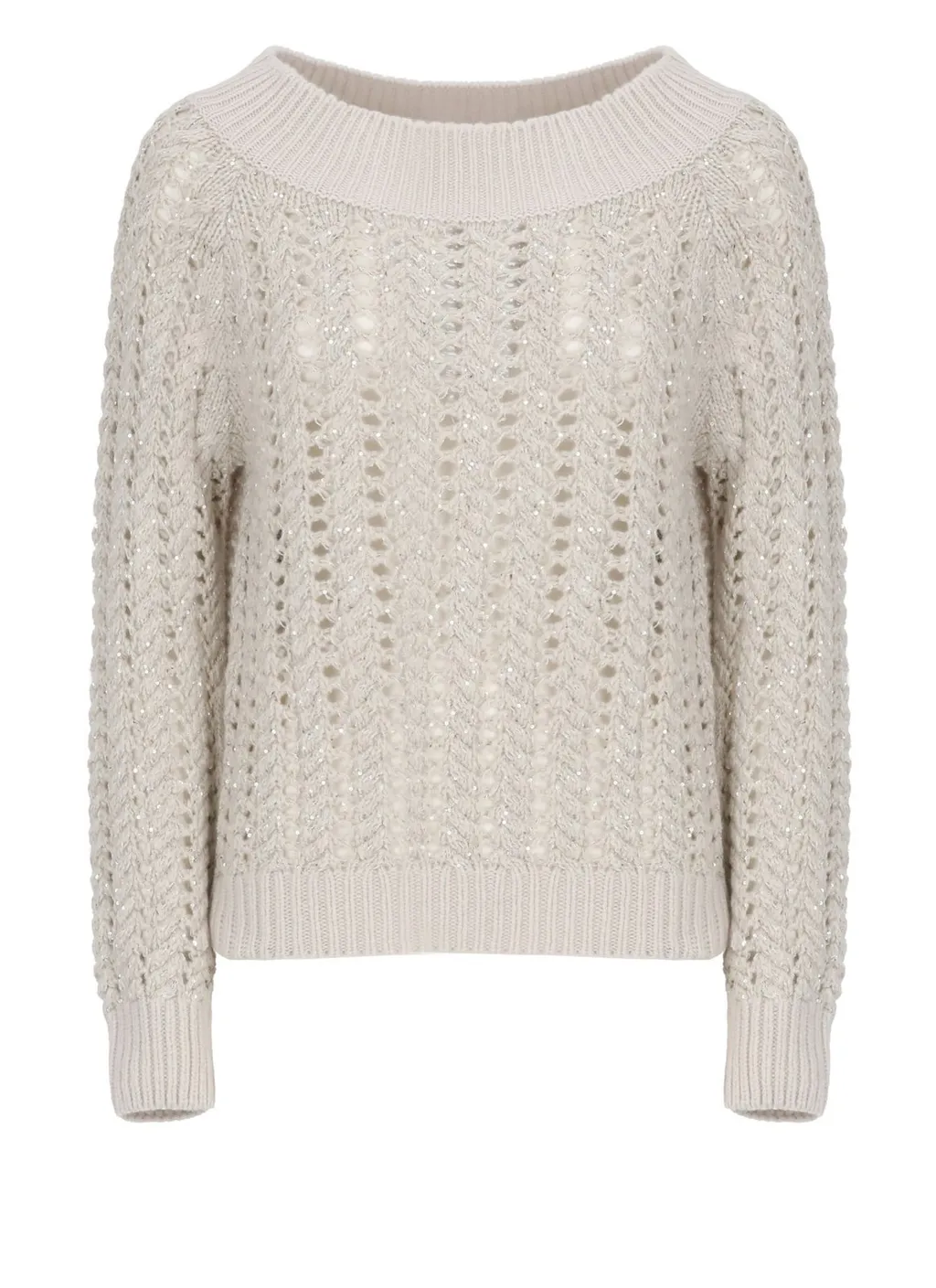 Perforated Knit Sweater