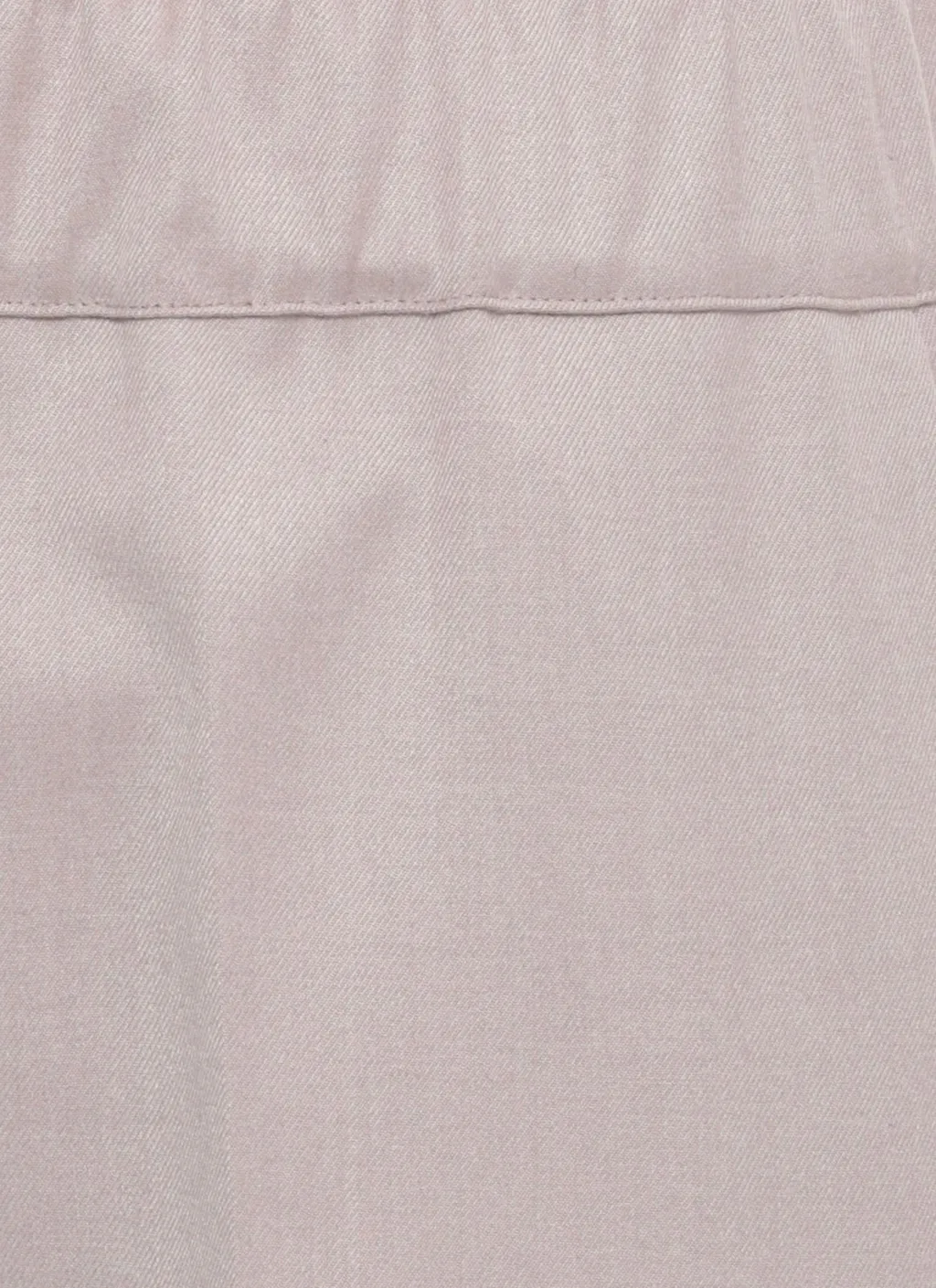 Elastic Waist Turn-Up Pants
