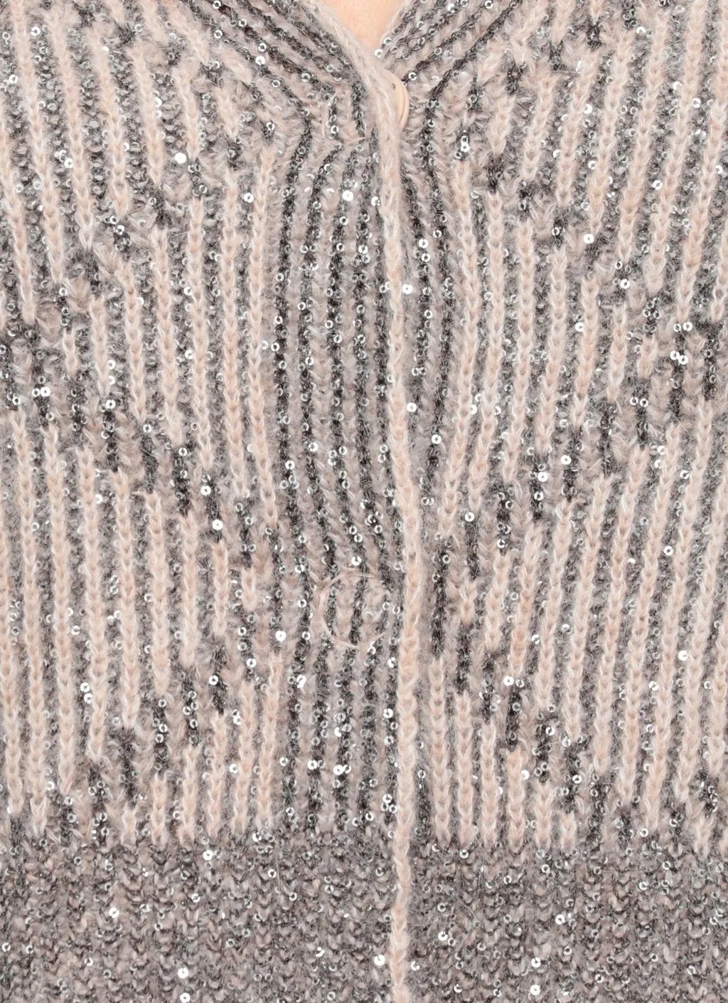 Paillette V-Neck Cardigan