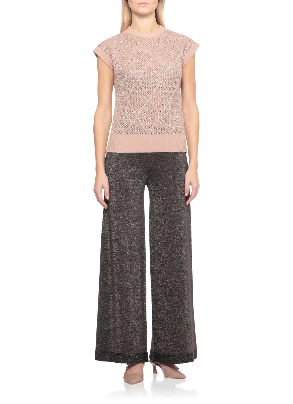 Paillette Knit Gilet