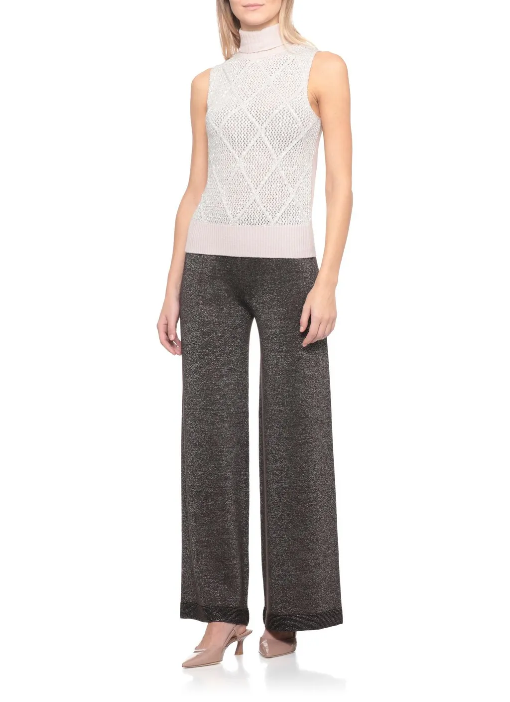 Sequined Sleeveless Knitwear