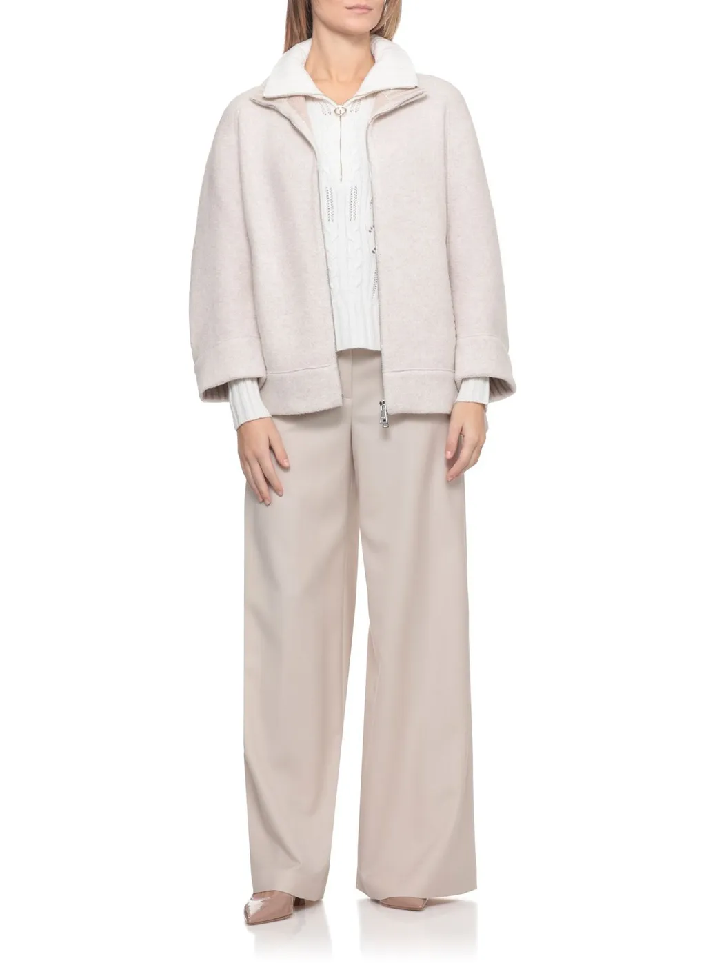 Woven High Neck Knitwear