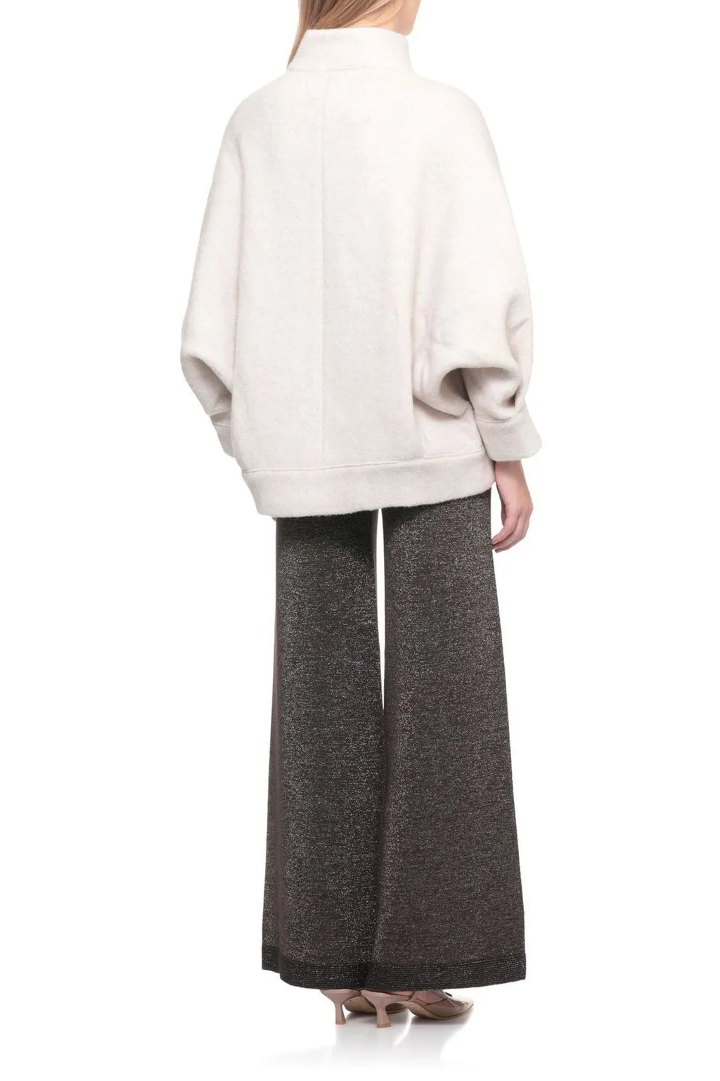 High Neck Wool Bomber Jacket