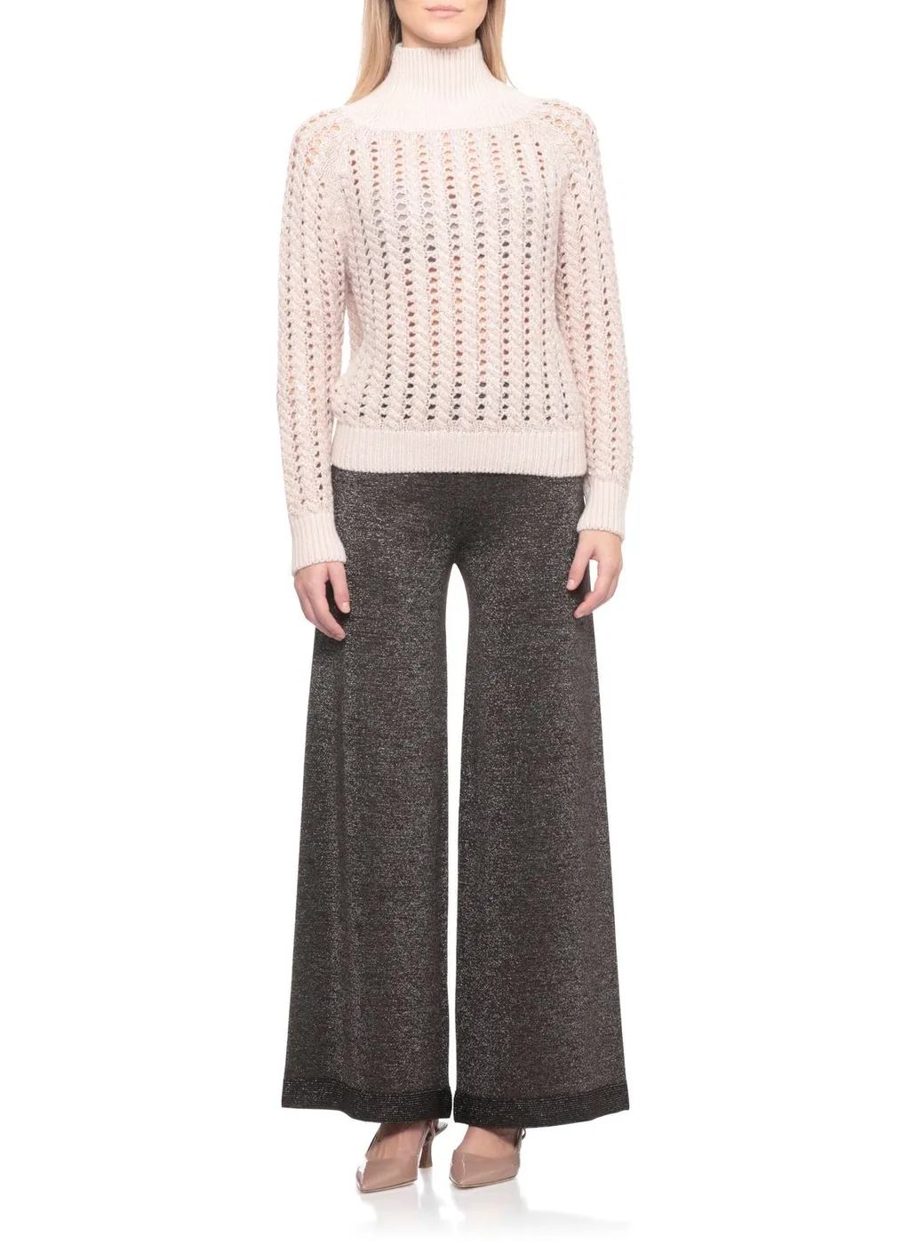 Sequined Perforated Knitwear