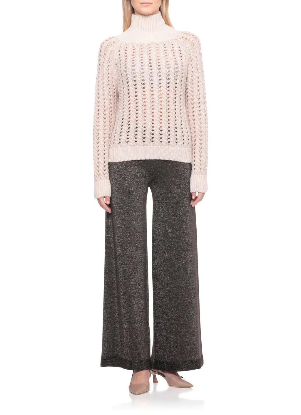 Sequined Perforated Knitwear