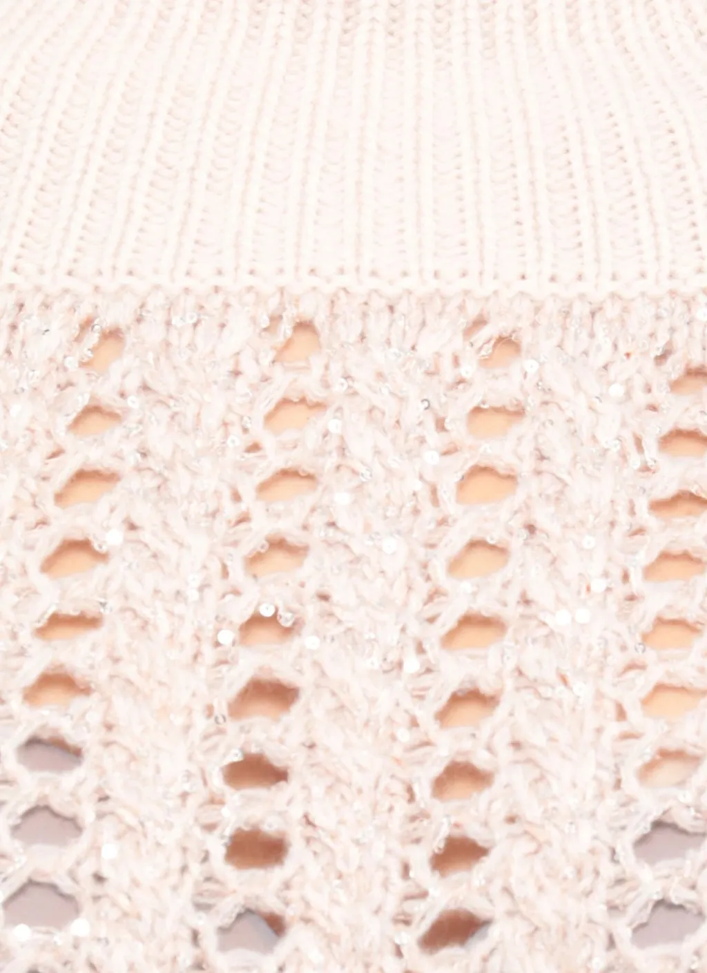 Sequined Perforated Knitwear