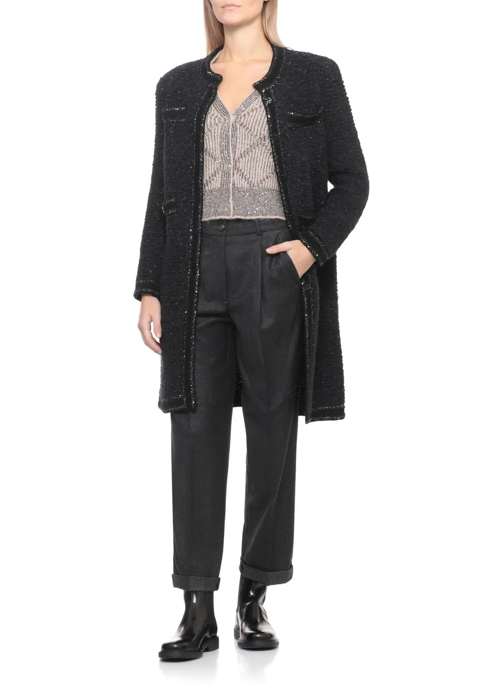 Sequined Lurex Coat