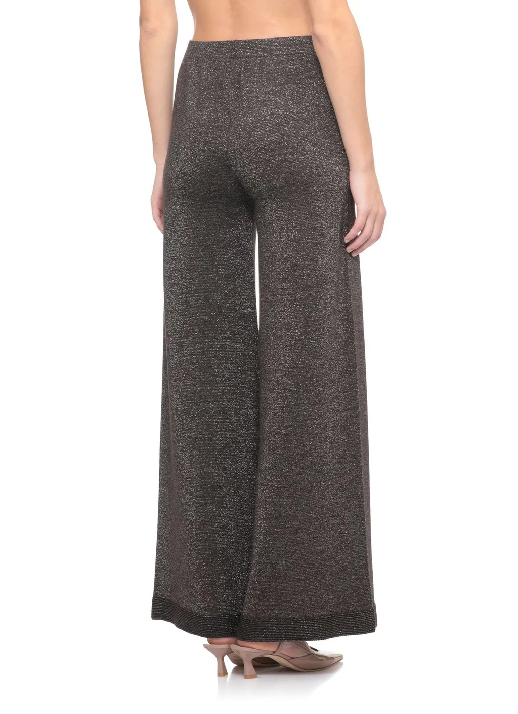 Lurex Wide-Leg Pants
