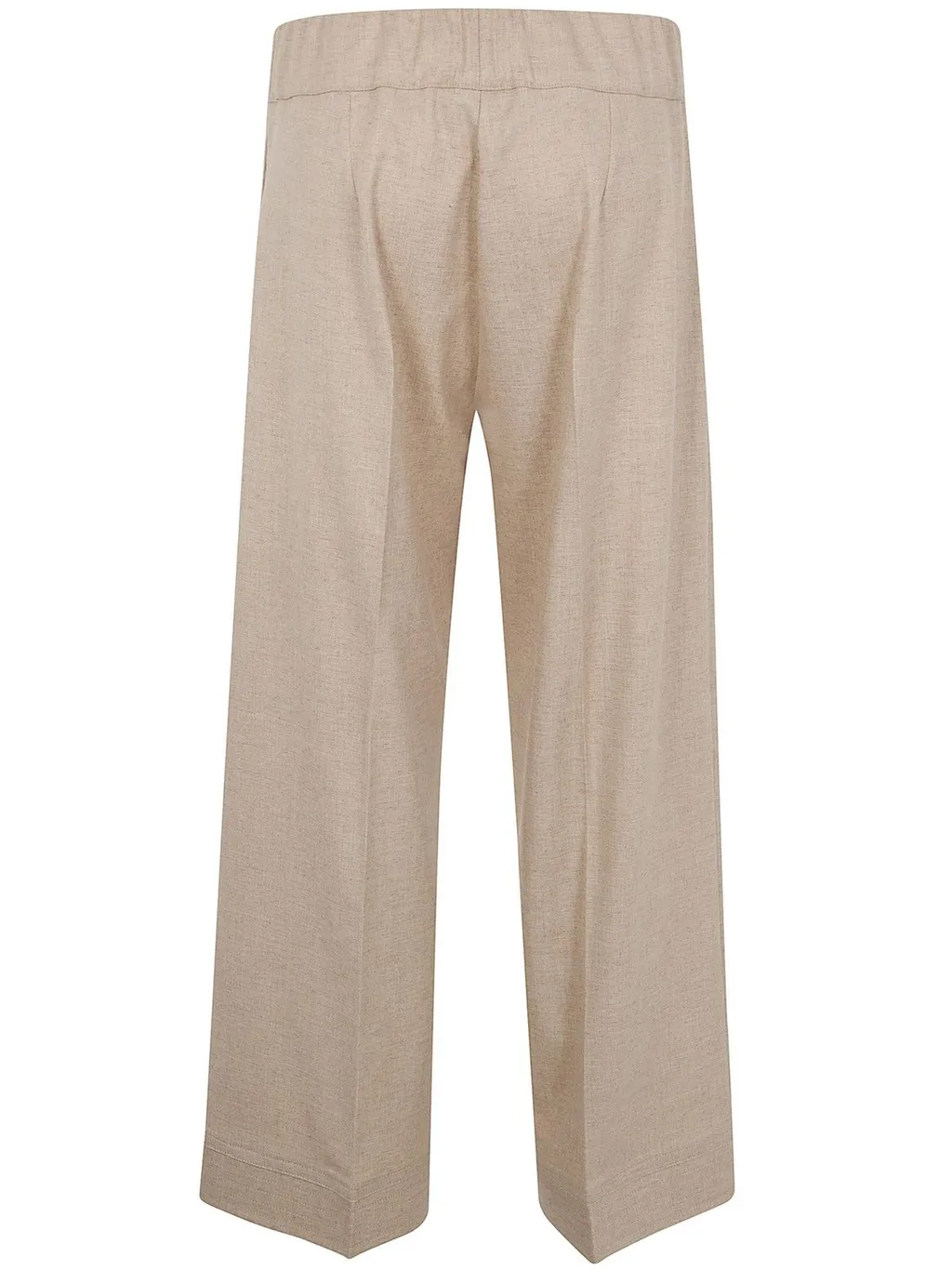 Flannel Wide-Leg Pants