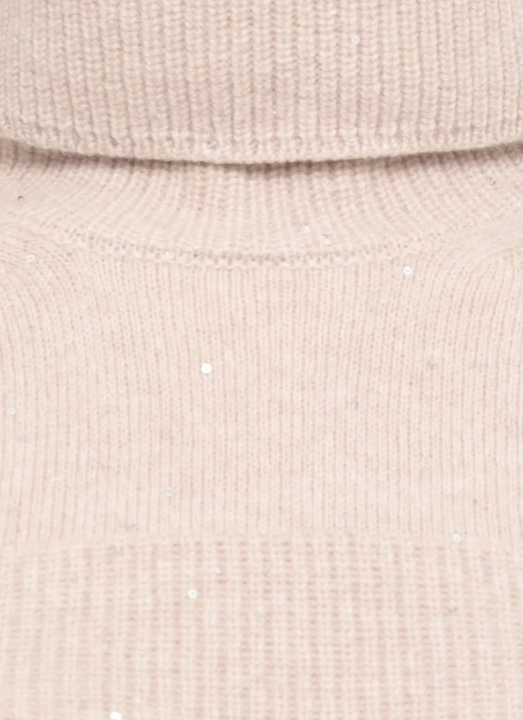 Sequined High-Neck Knitwear