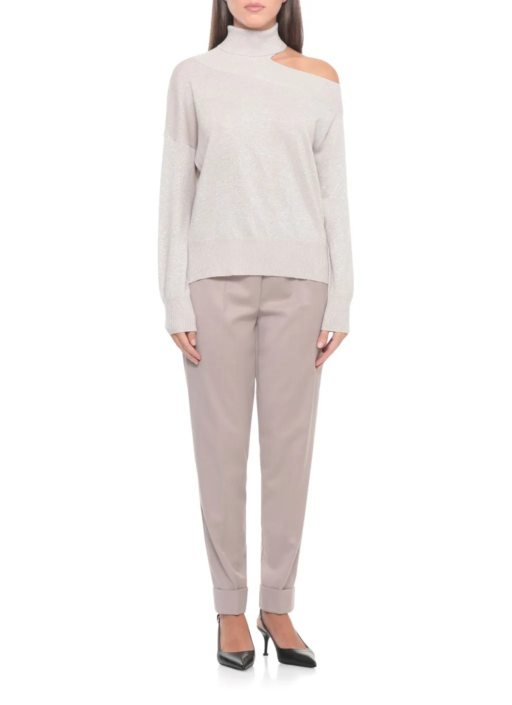 Lurex Cut-Out Knitwear
