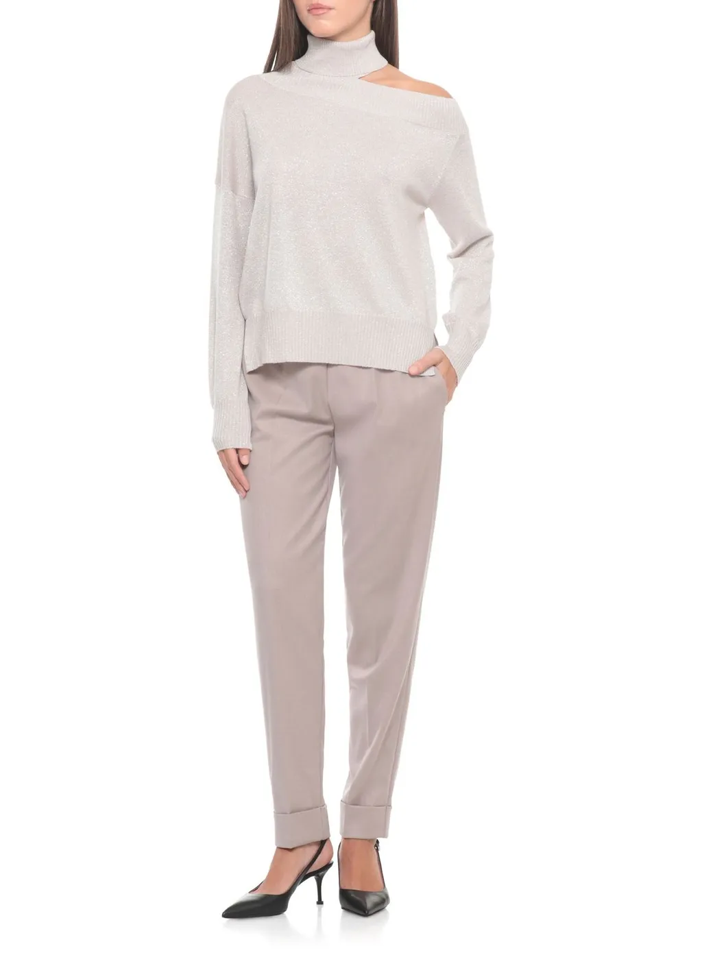 Lurex Cut-Out Knitwear