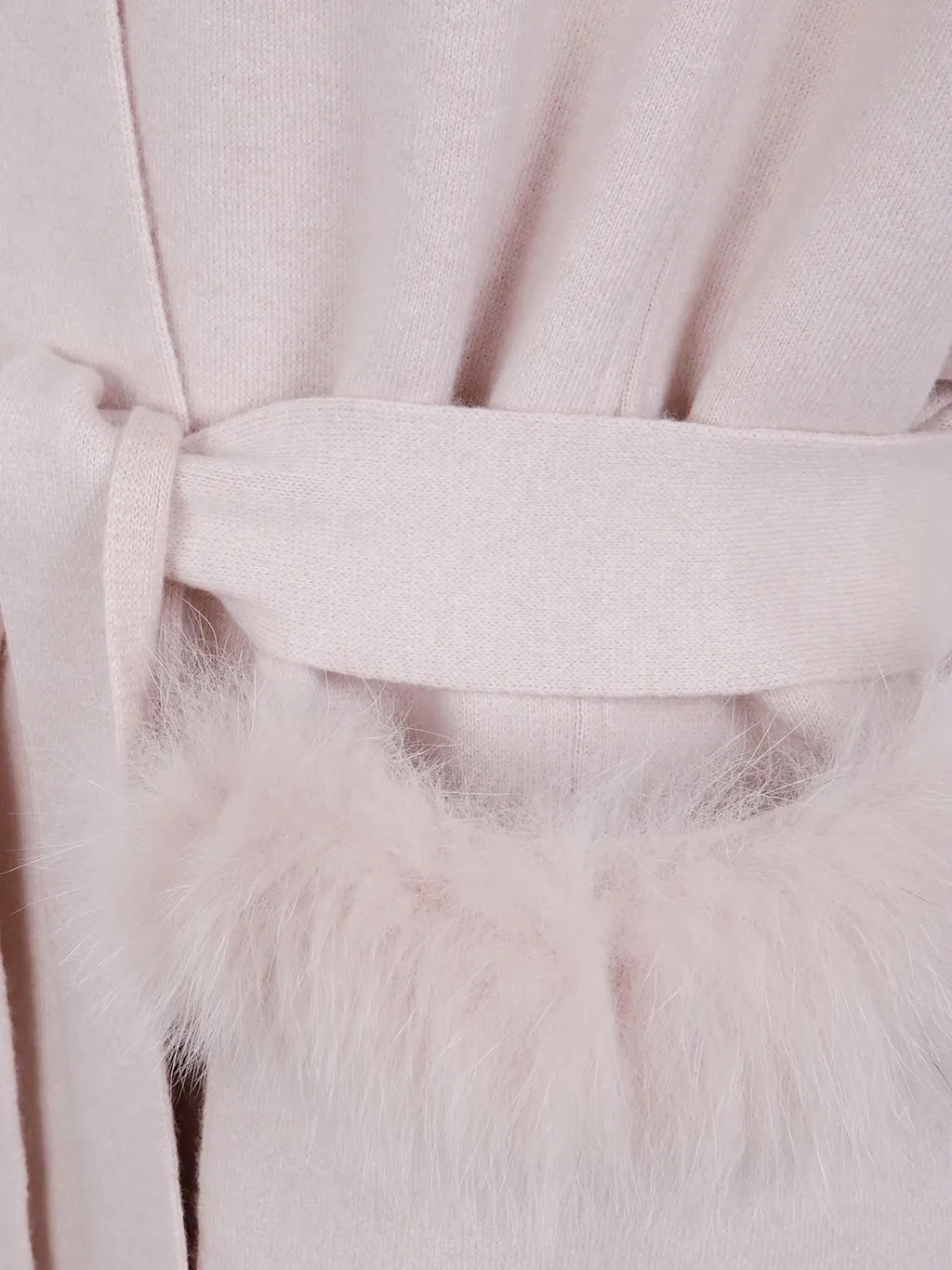 Cashmere Fox-Trim Cape