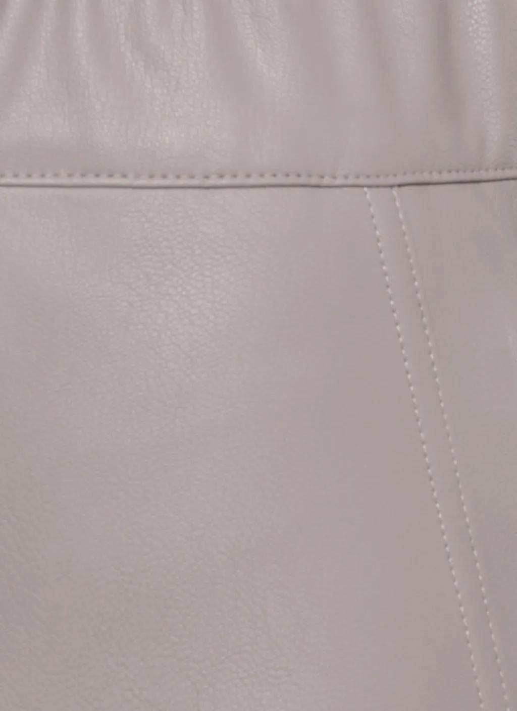Elastic-Waist Synth Pants