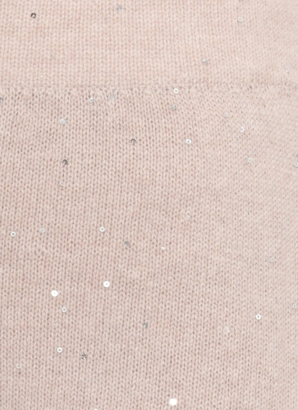 Sequined Elastic-Waist Pants
