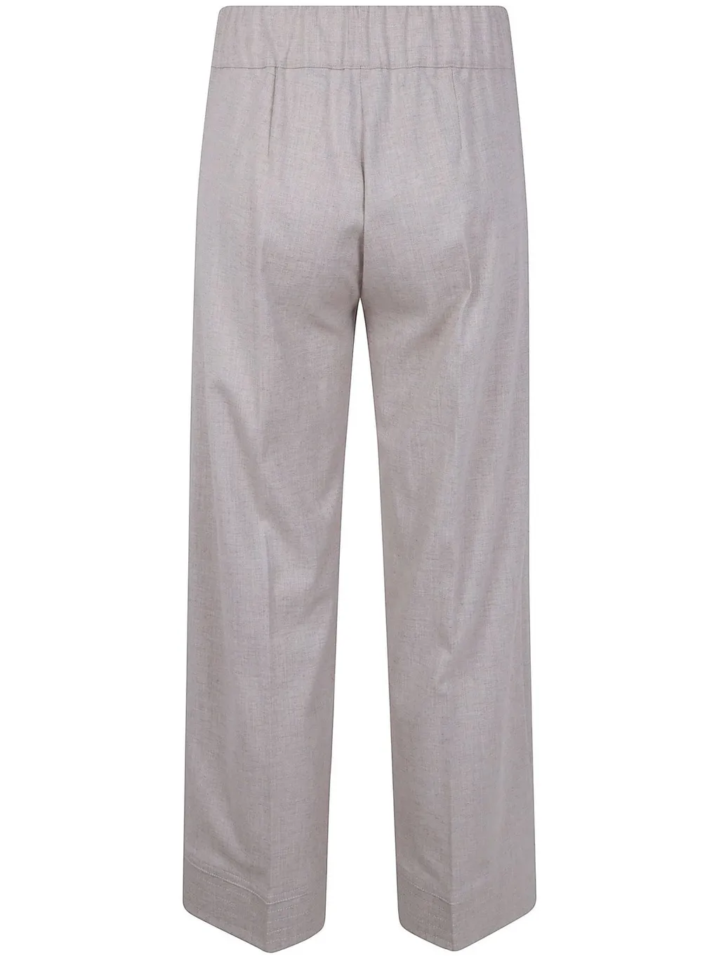 Flannel Wide-Leg Pants
