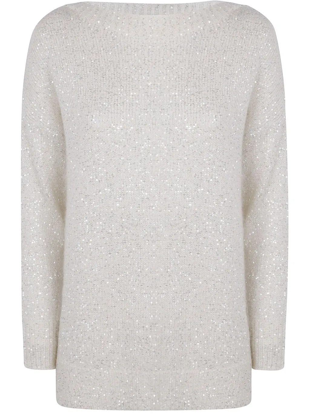 Sequin Boatneck Sweater