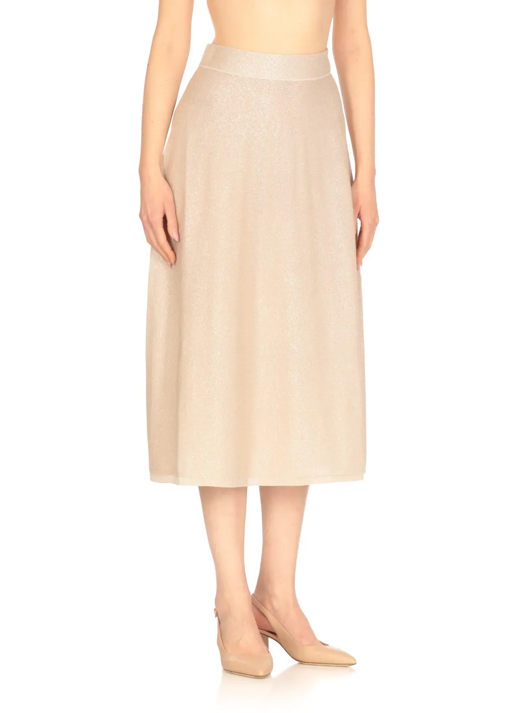 Flared Midi Skirt