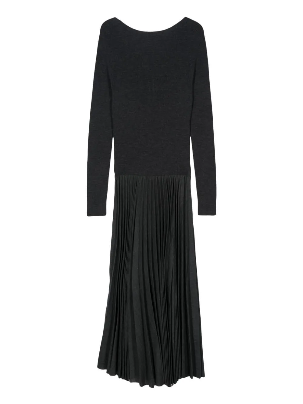 Pleated Knit Dress