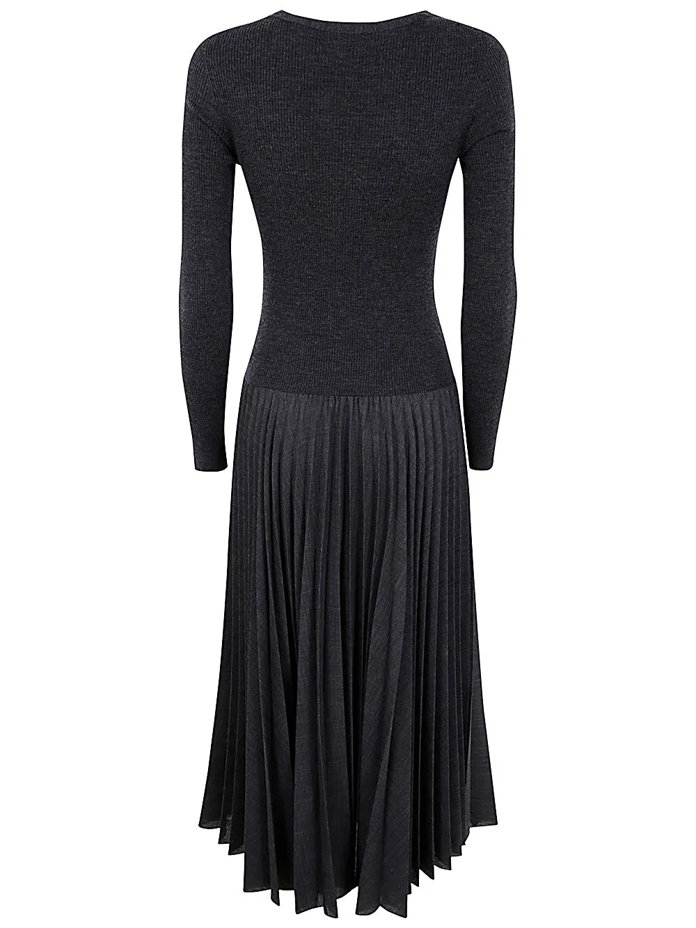 Pleated Knit Dress