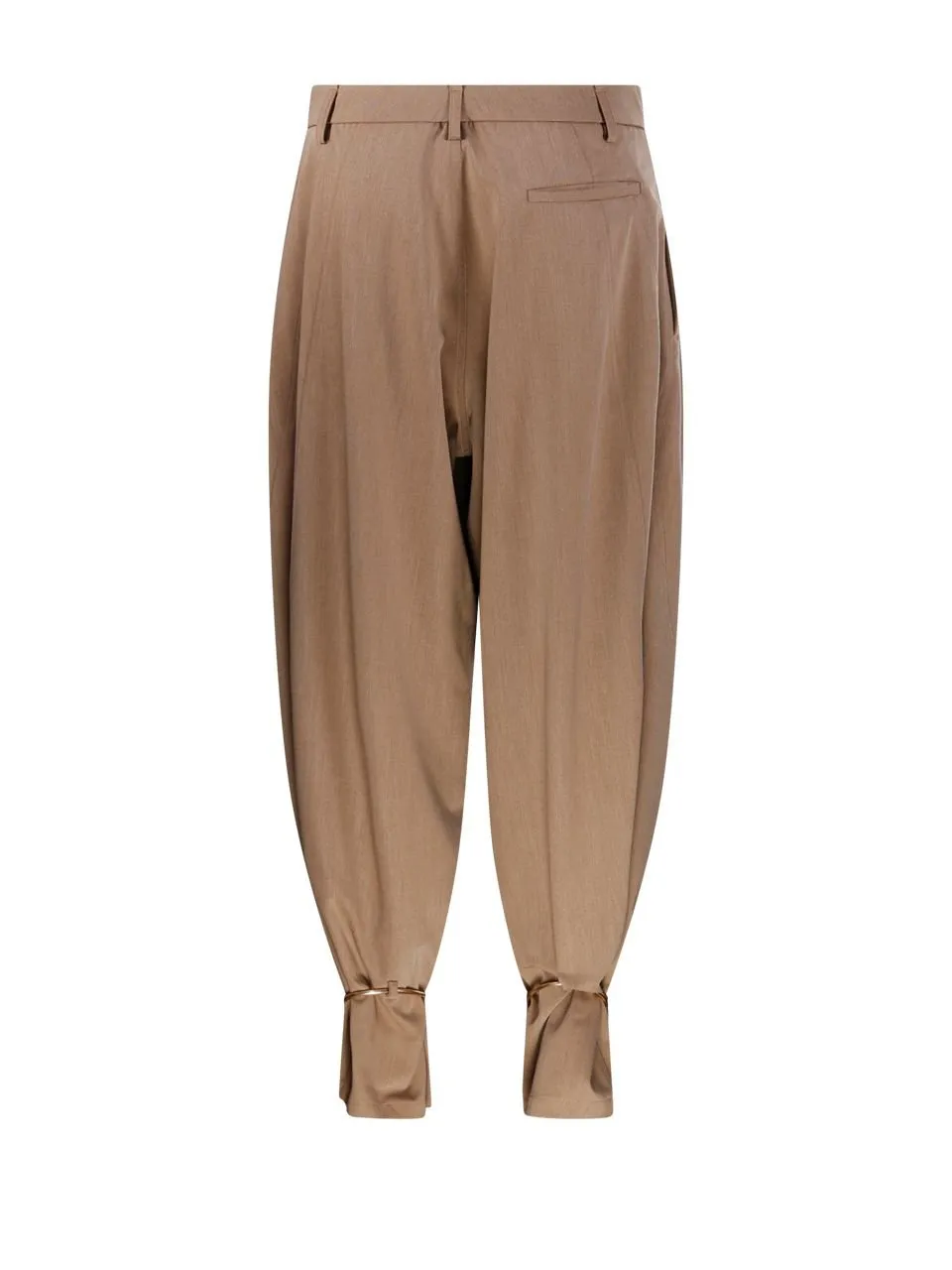 Phebe Cuff-Adorned Wide-Leg Pants