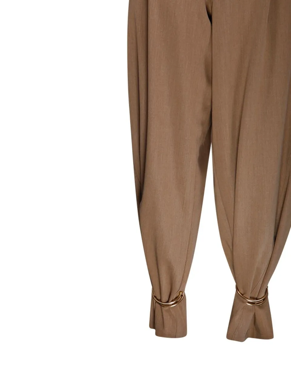 Phebe Cuff-Adorned Wide-Leg Pants