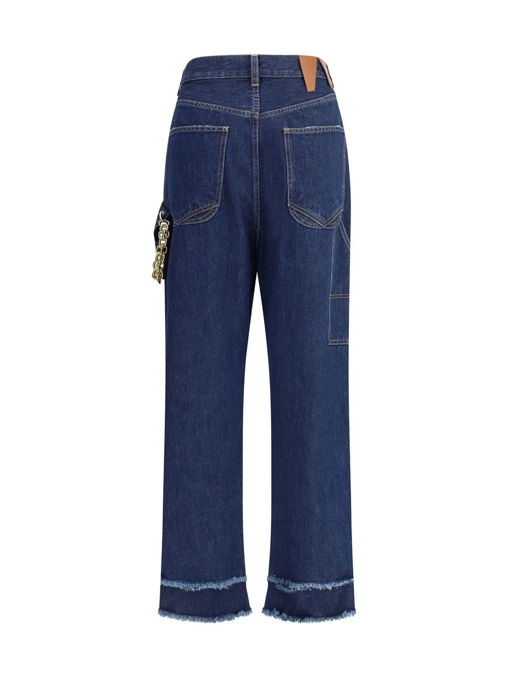 Lisa Chain Adorned Loose Fit Carpenter Jeans