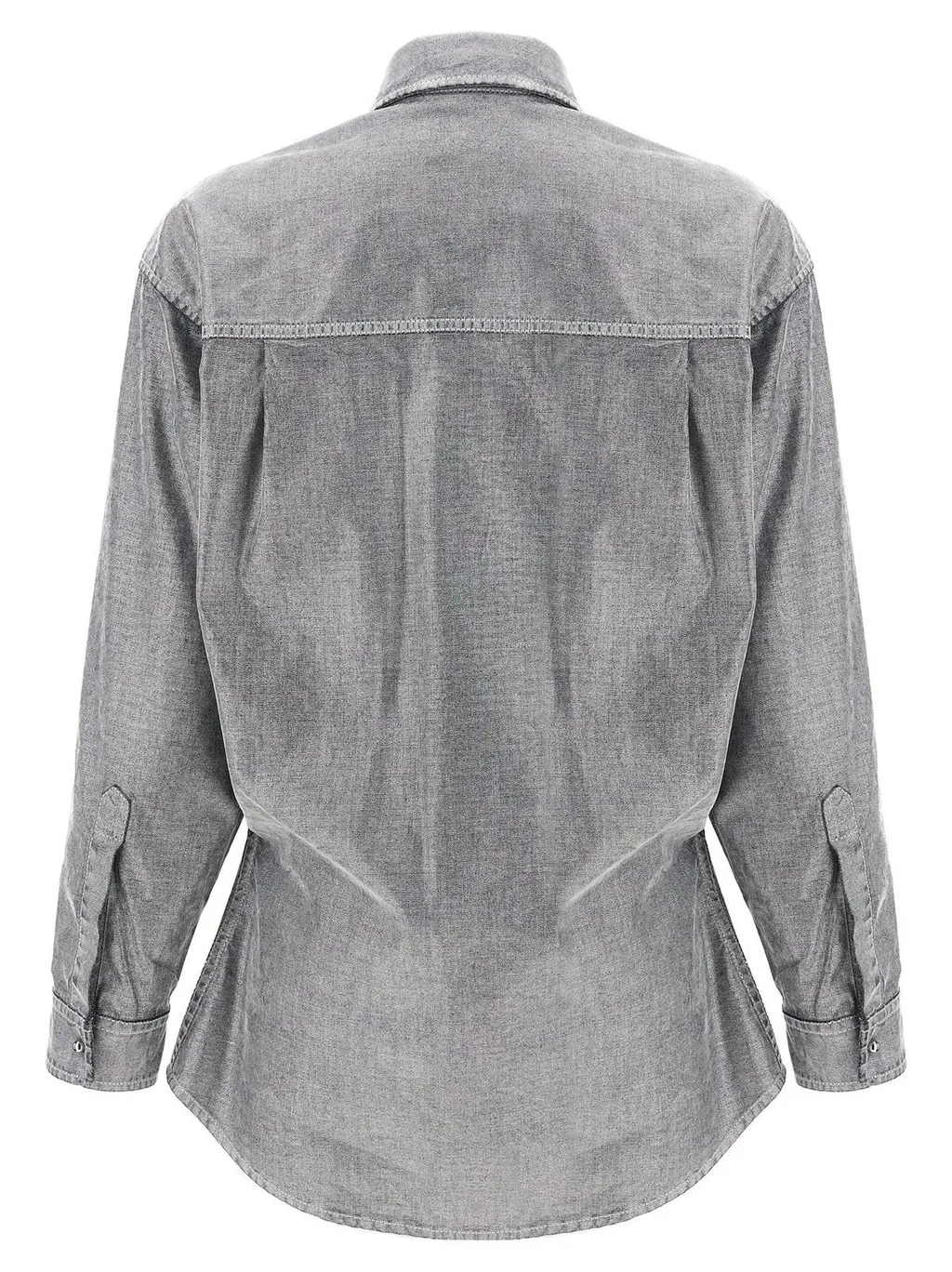 Anne Flock Denim Lurex Tailored Shirt