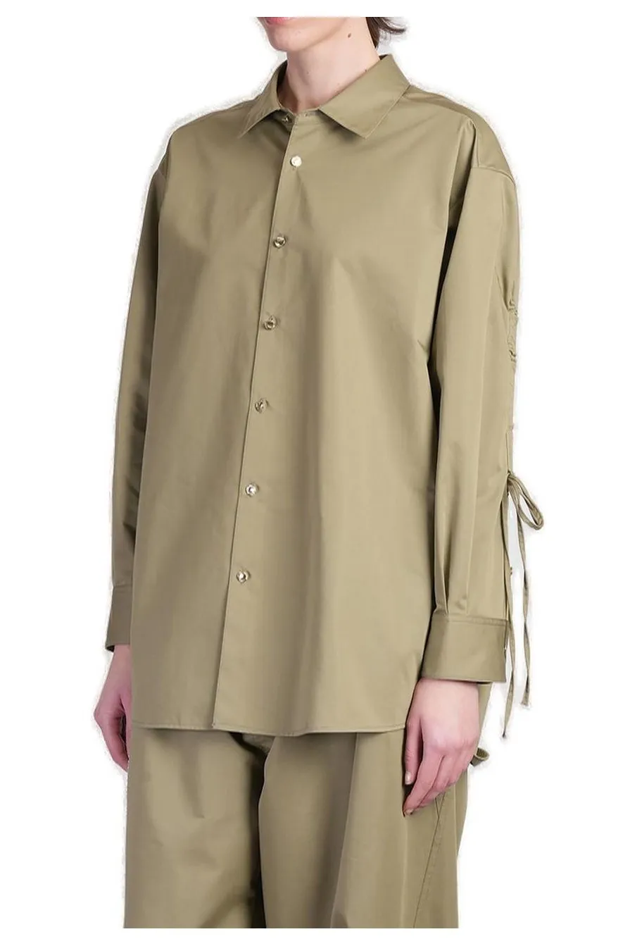 Keanu Tech Satin Rouche Shirt