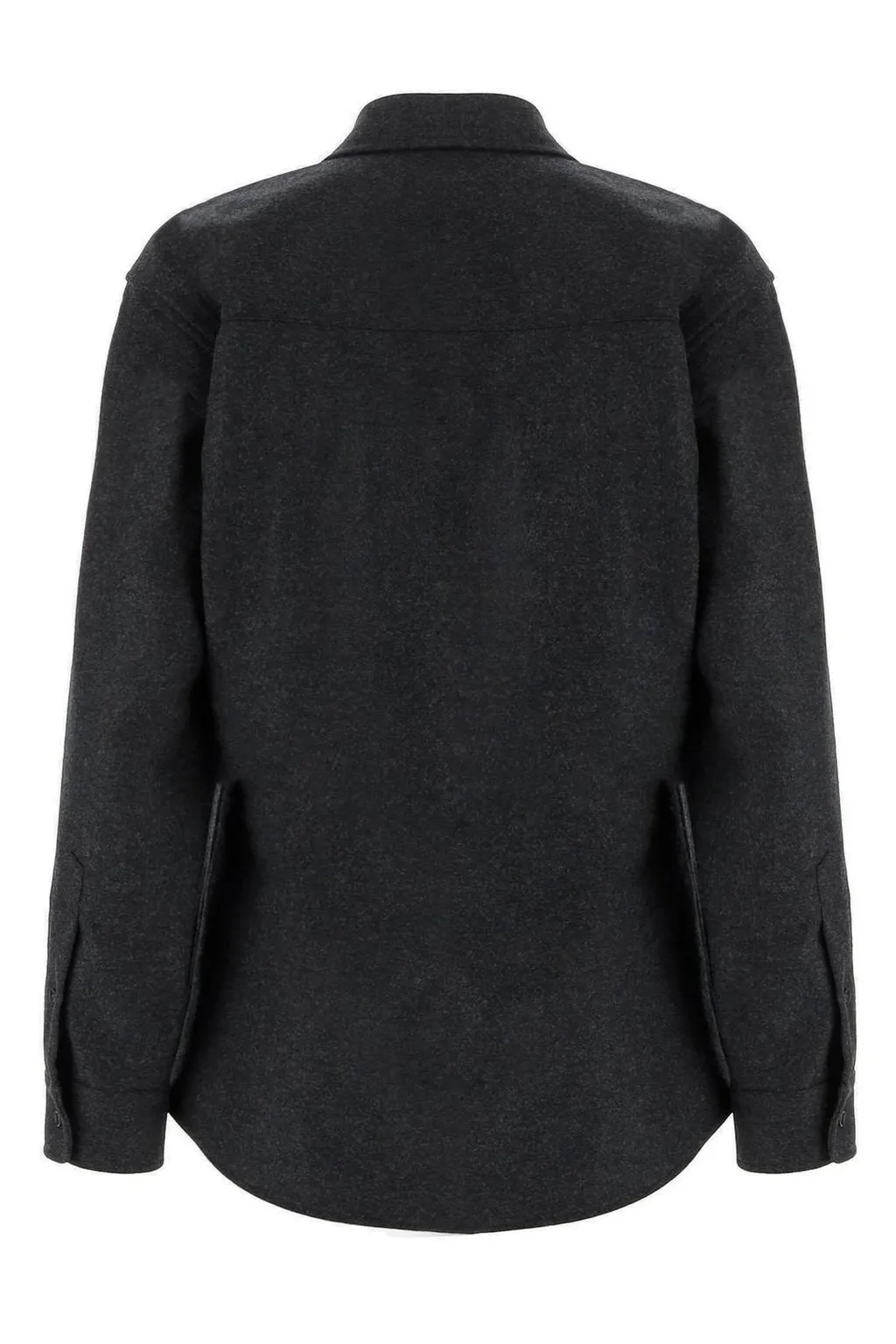 Logo Embroidered Curved Hem Shirt