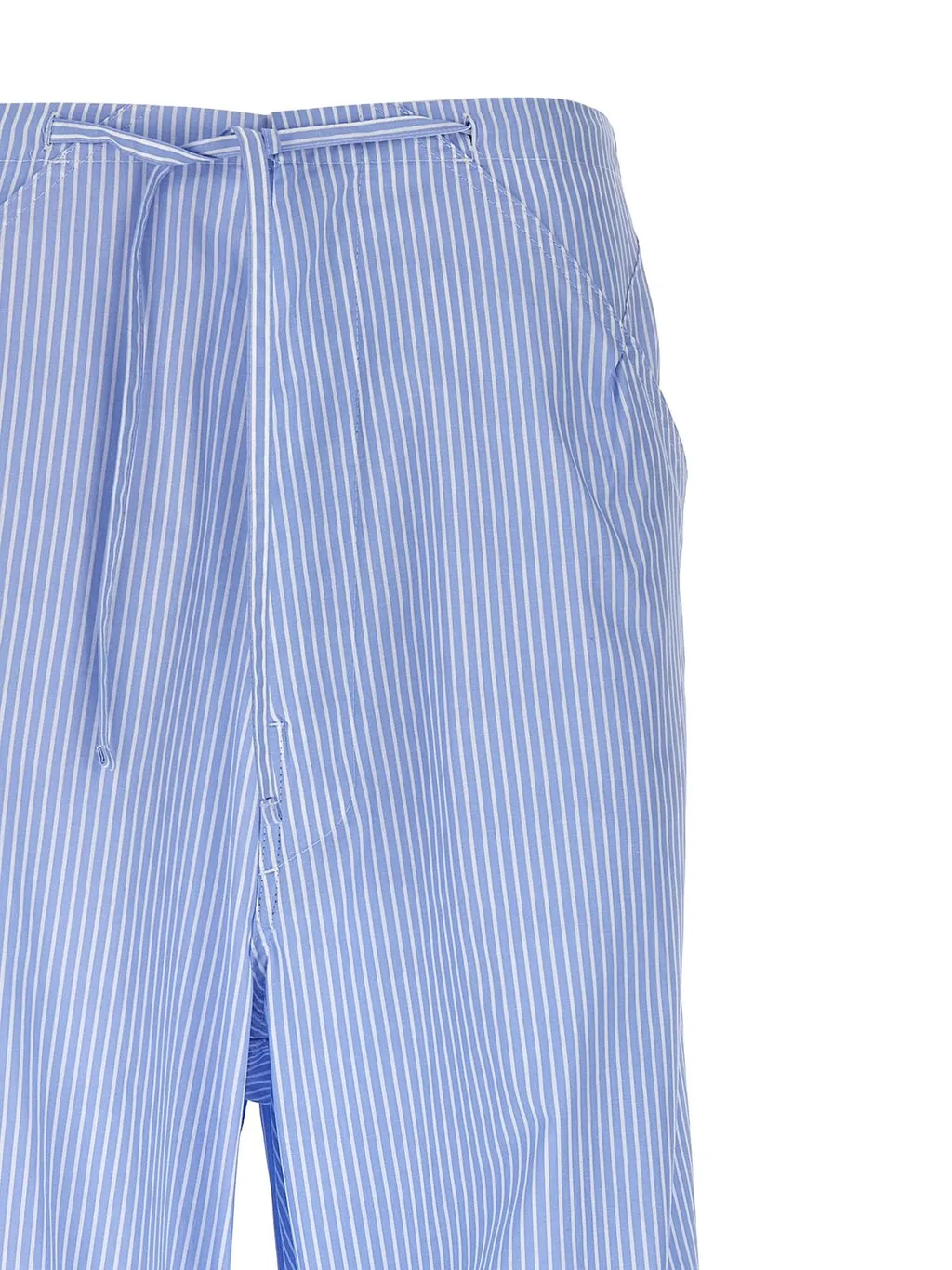 Daisy Pinstriped Drawstring Trousers