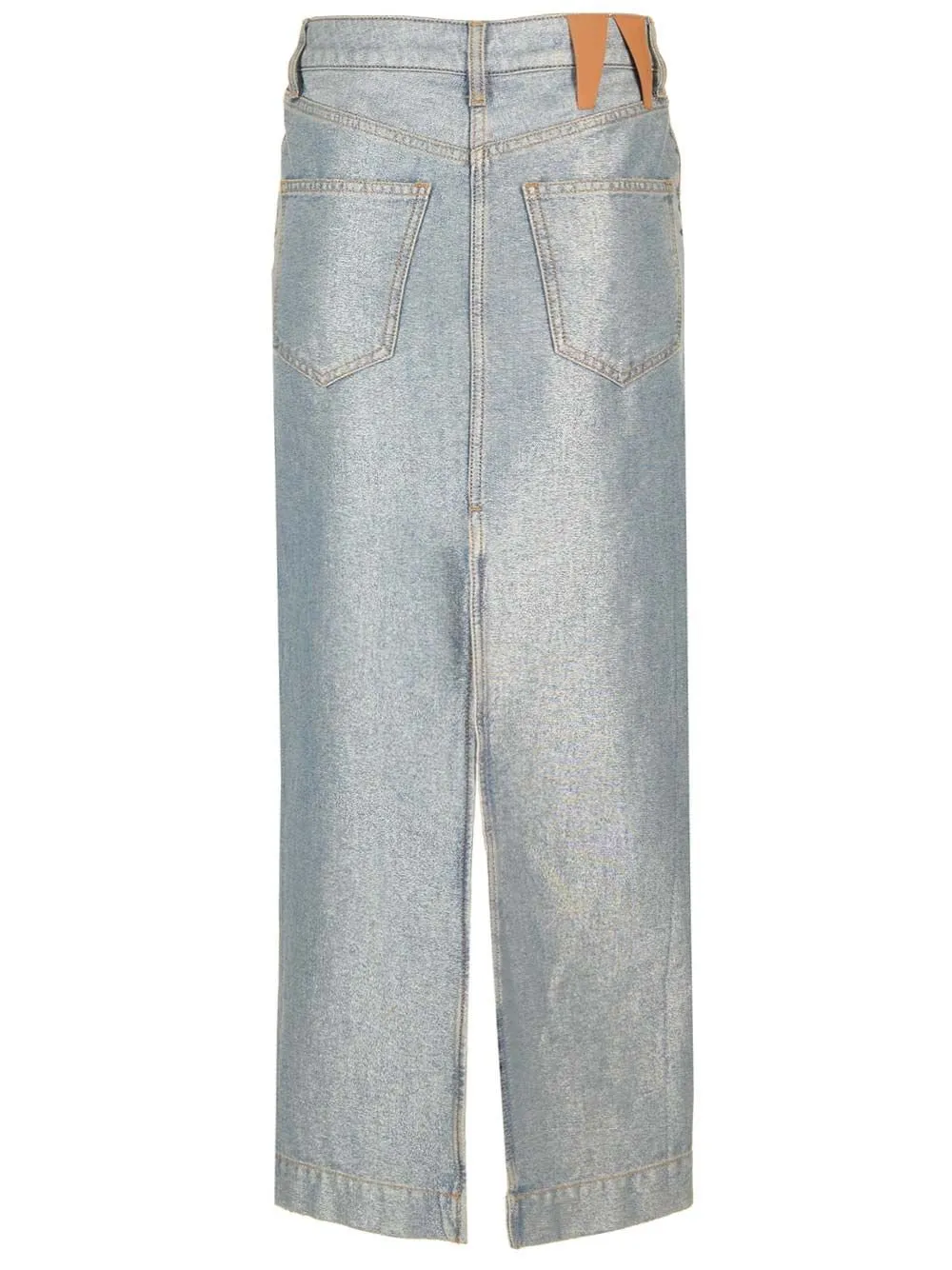 Erika Slit Denim Midi Skirt