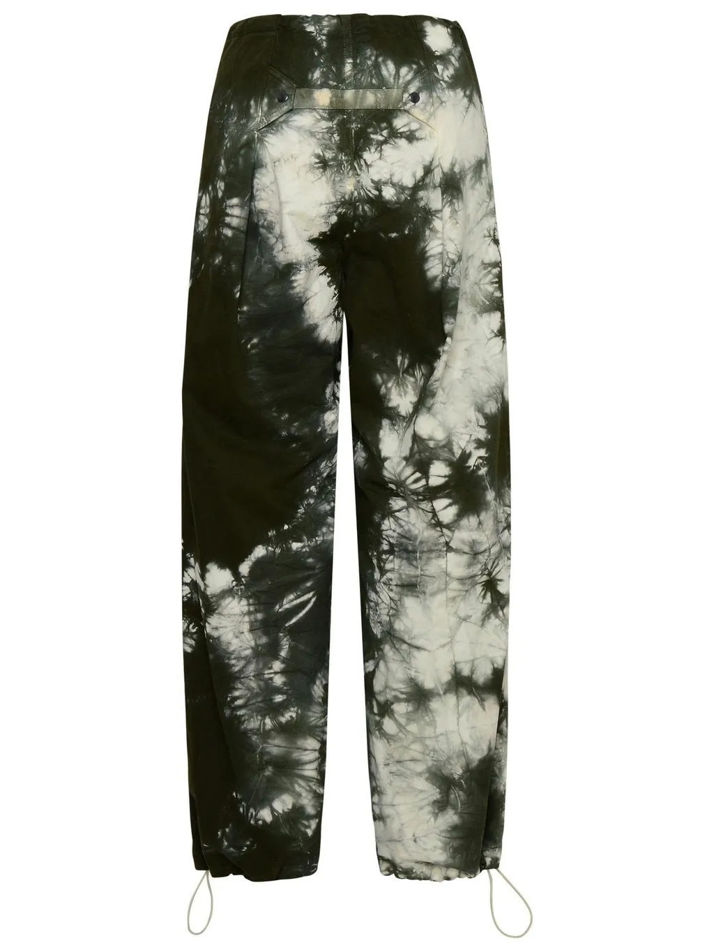 Tie-Dyed Wide-Leg Cargo Pants