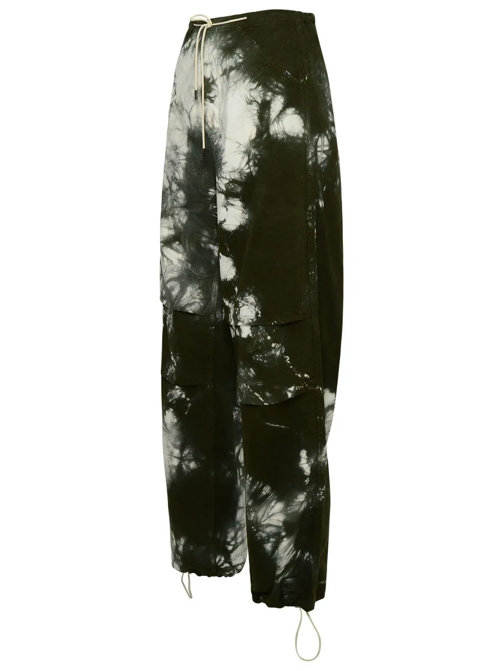 Tie-Dyed Wide-Leg Cargo Pants