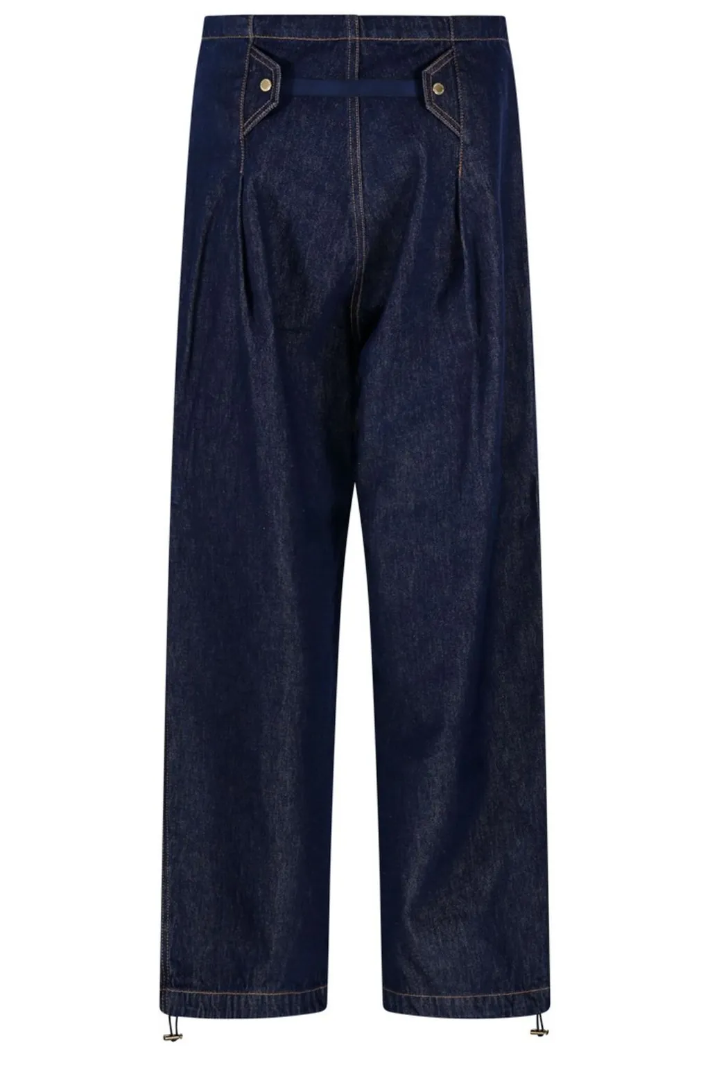 Daisy Contrast Stitched Drawstring Jeans