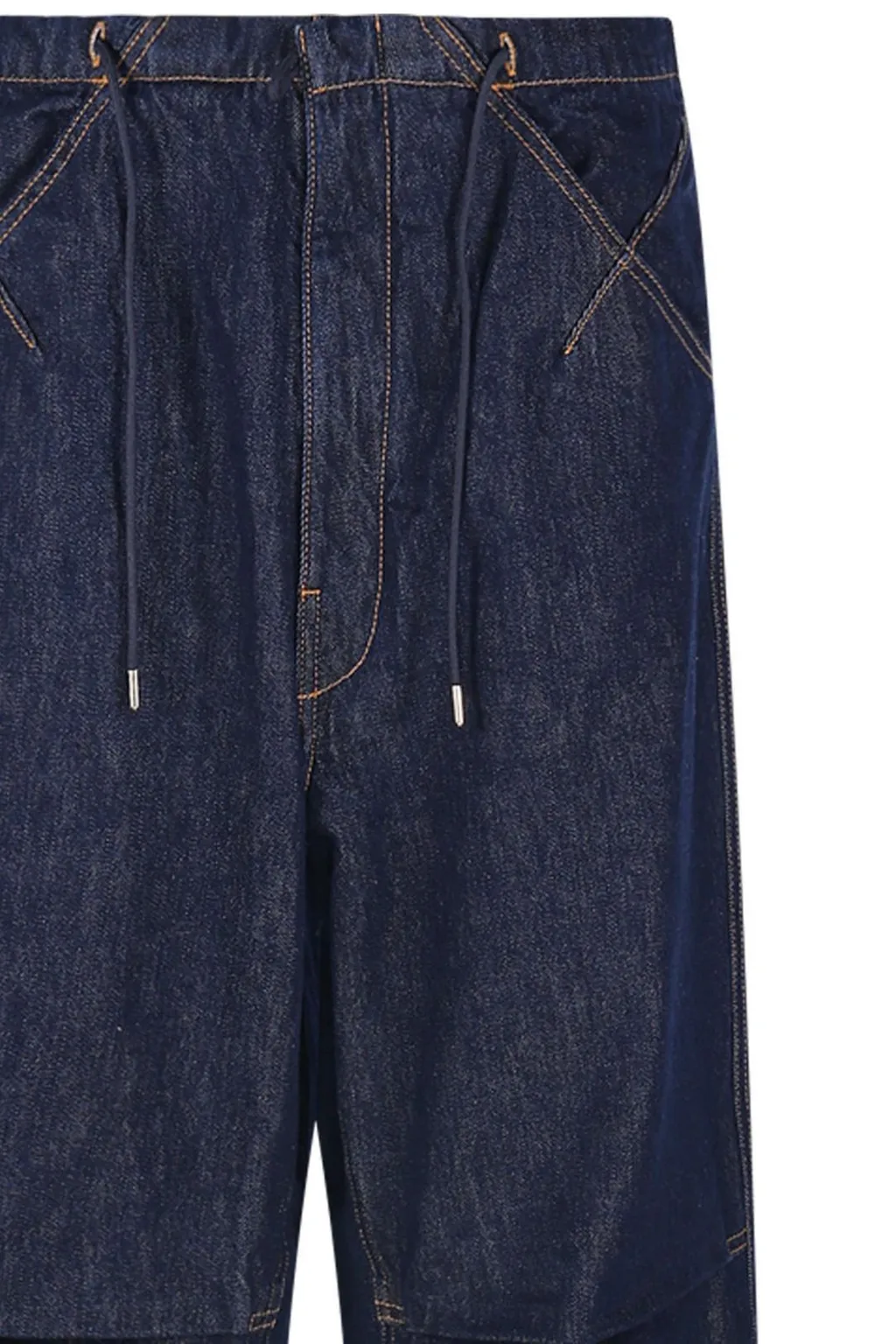 Daisy Contrast Stitched Drawstring Jeans