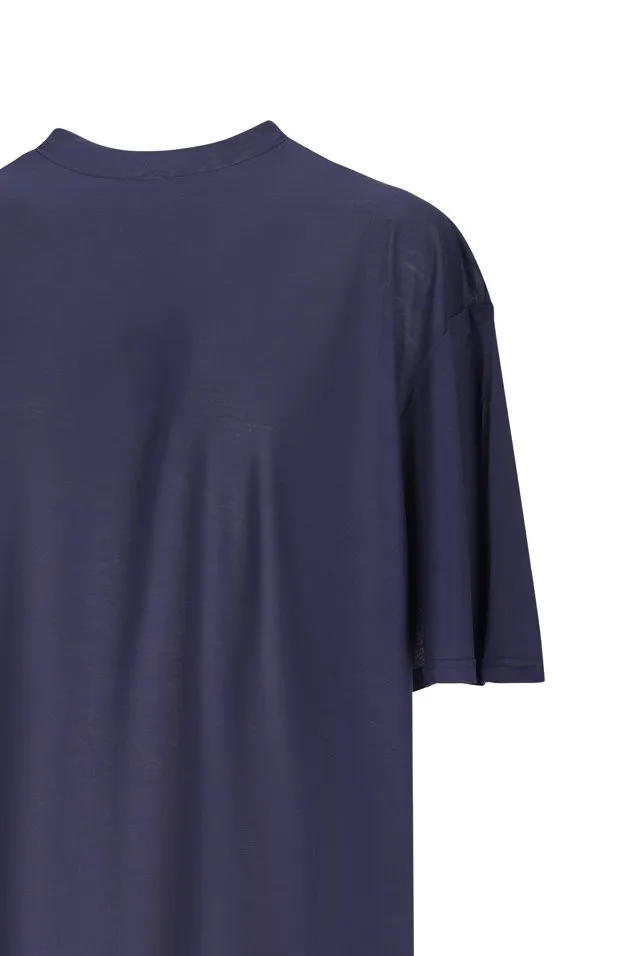 Linda Back Snapped Jersey T-Shirt