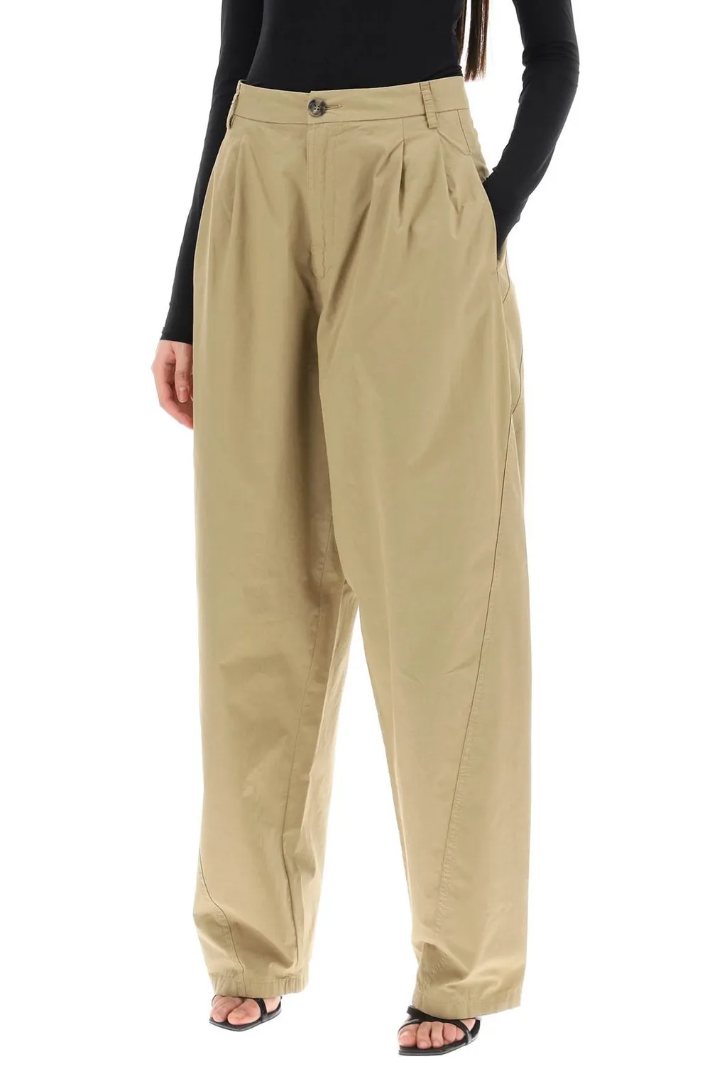 Phebe Pleat Detailed Trousers