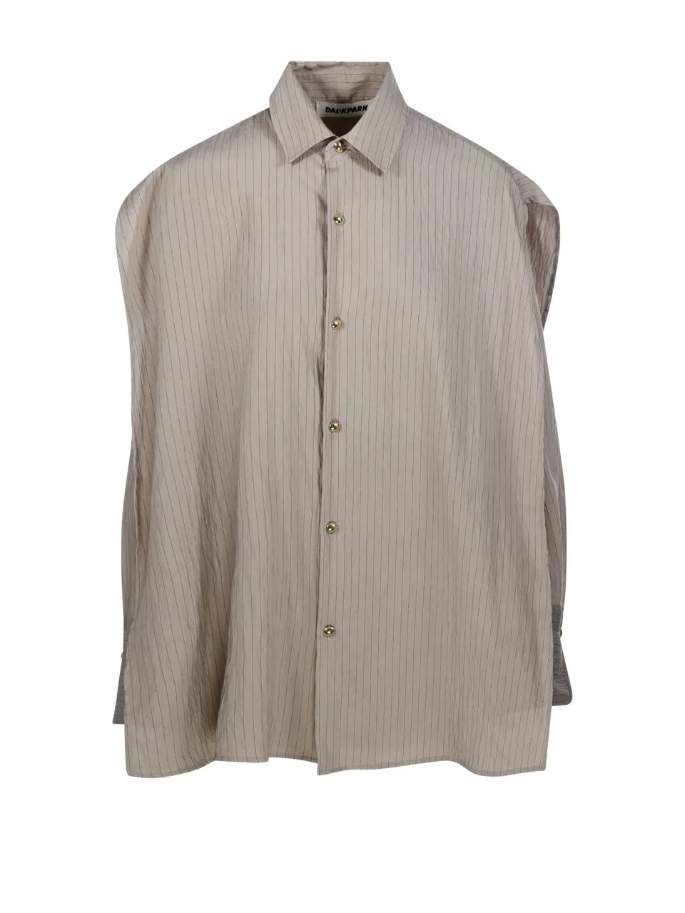 Pinstripe Button-Up Shirt