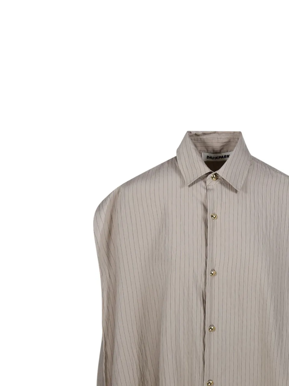 Pinstripe Button-Up Shirt