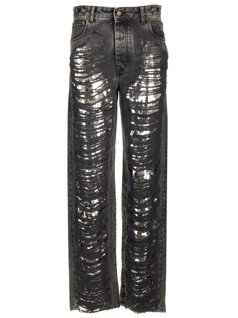Karen Distressed Sequin Jeans