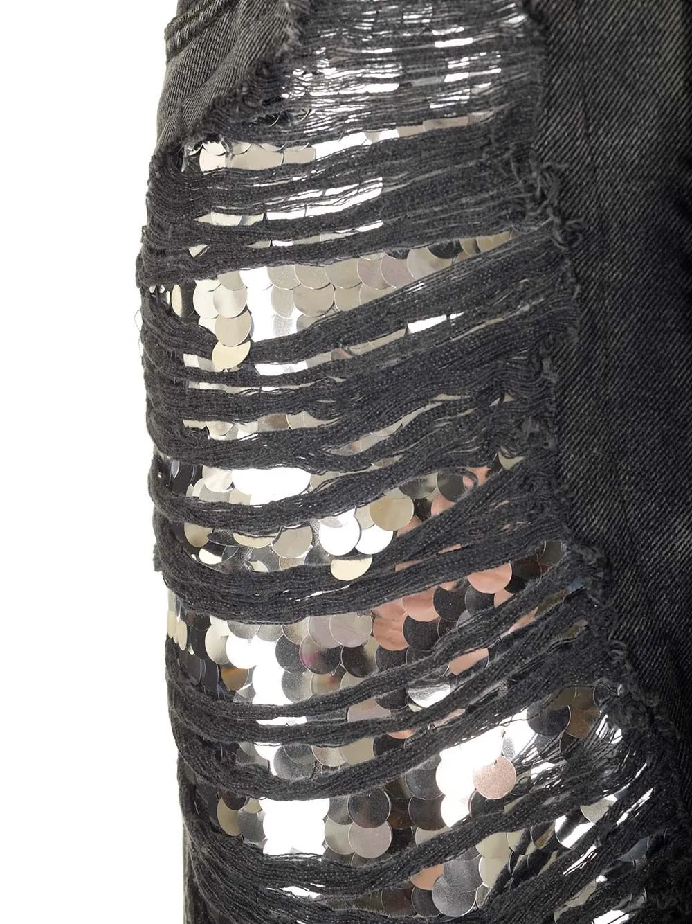 Karen Distressed Sequin Jeans