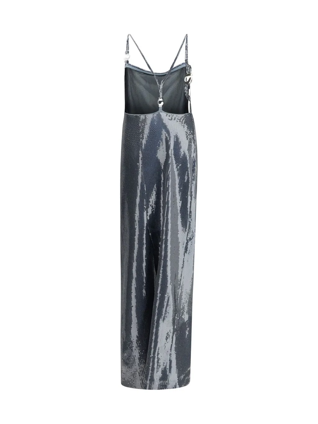 Logo-Strap Open Back Dress