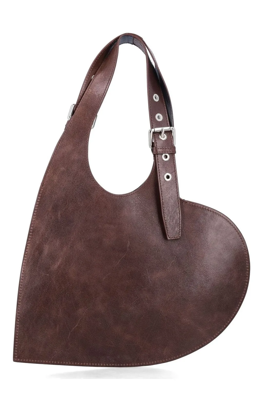 Heart-Shaped Top Handle Tote Bag