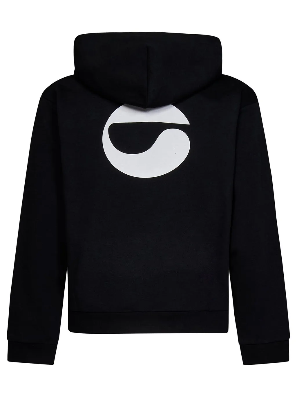 Logo-Printed Straight Hem Hoodie