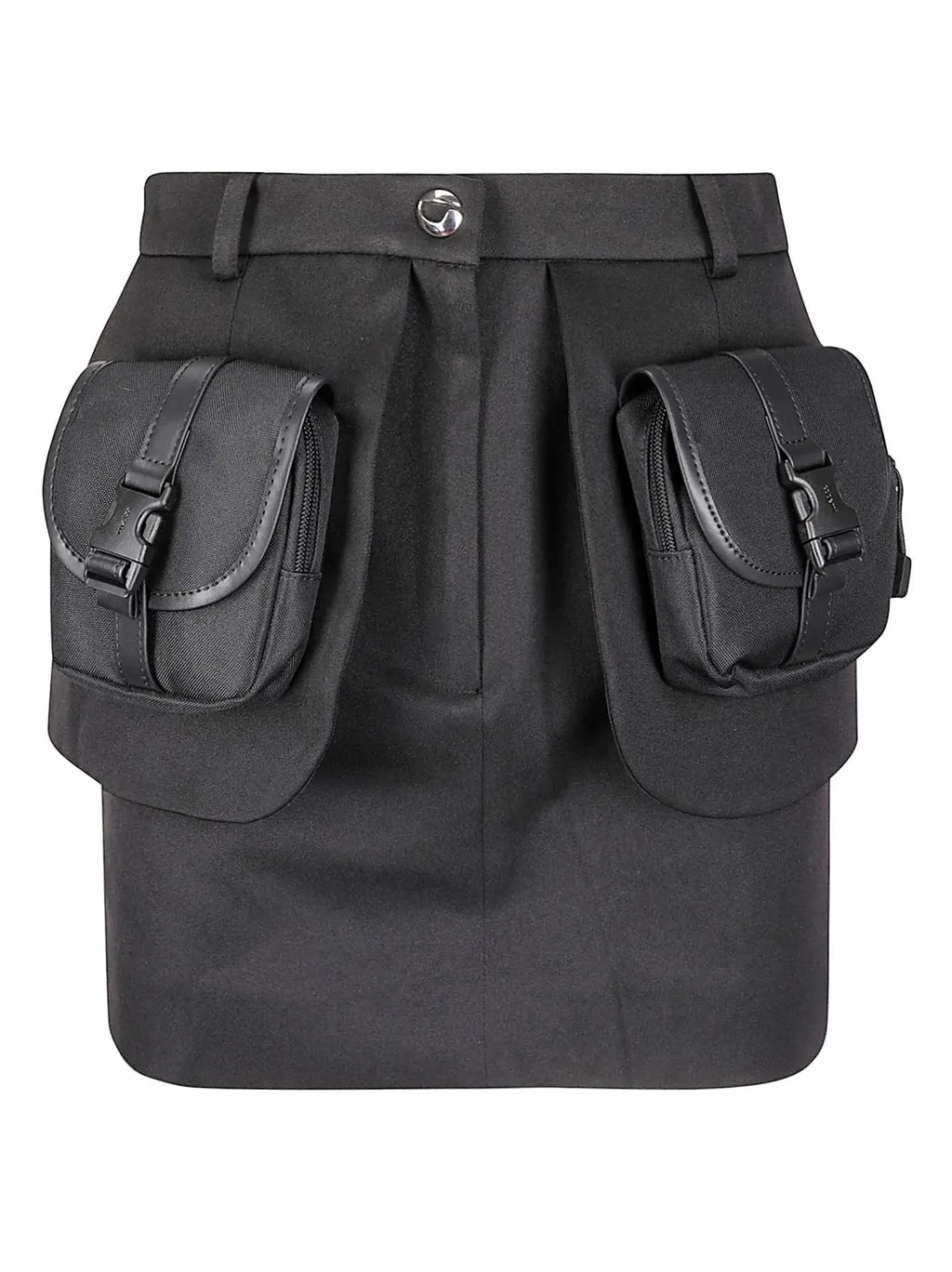 Pocket Detailed Basque Mini Skirt